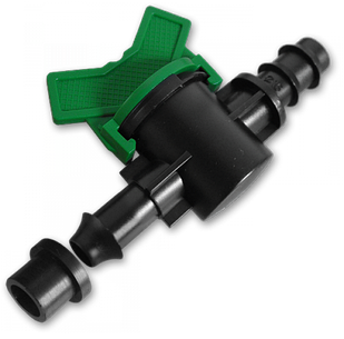 Старт-конектор з мінікраном, з прокладкою 
/ штуцер для трубки 16мм, DSWZ13-16L