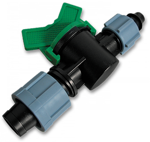 Старт-конектор з мінікраном для крапельної 
стрічки, в PE трубку із затискною гайкою, DSTZ02-1701L