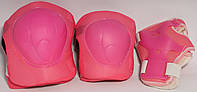 Комплект защиты для коленей, локтей и ладоней CL180201 Розовый
