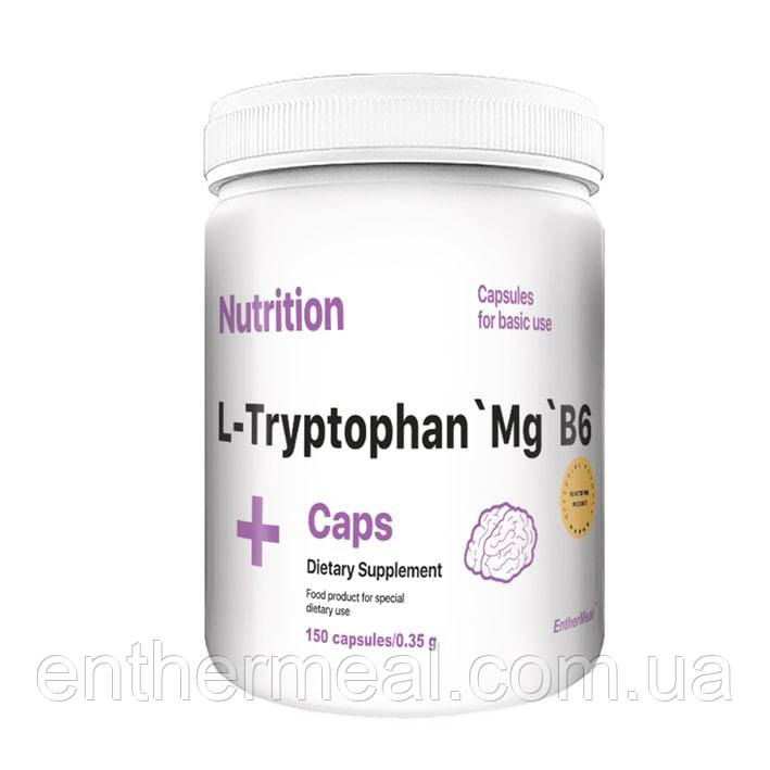 Антистресс комплекс L-Триптофан'Магний'B6 EntherMeal L-Tryptophan`Mg`B6 150 капсул