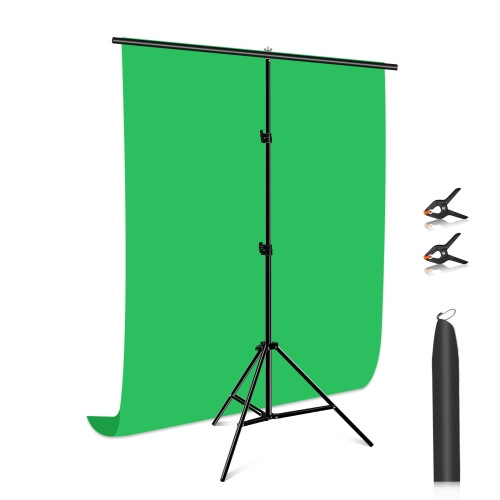 Фон із стійкою Puluz PU5204G Chroma key зелений (100x200см), фото 1