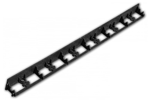 Бордюр садовий 55х1000мм, RIM-BORD, чорний, OBRB55