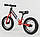 Біговел для дівчаток від 1 року, велосипед без педалей Corso 83712 Надувні колеса Підніжка 12" Червоний, фото 2
