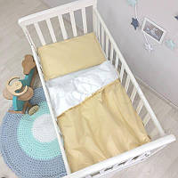 Детское постельное белье Маленькая Соня для мальчика в кроватку СКПБ Универсальный горчичный