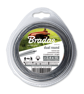 Ліска для тримера RIPPER DUAL "круг" 2,0мм х 15м, 
блістер, ZRO2015B