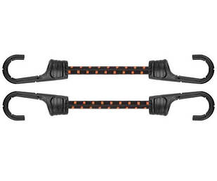 Шнур еластичний гумовий 100см х 2шт. з металевими 
гачками PVC BUNGEE CORD HOOK, BCH2-08100BC-B