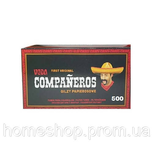 Гільза для набиття сигарет, Companeros 500 ОПТ 10 тис шт.