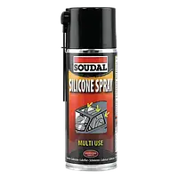 Смазочно-защитный аэрозоль Soudal Silicone Spray (силиконовый спрей). Объем 400 мл.