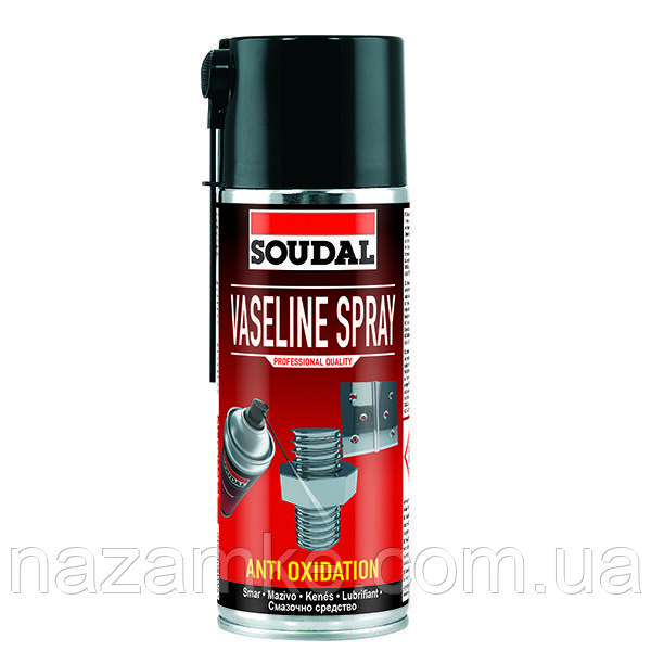 Смазочно-защитный аэрозоль Soudal Vaseline Spray. Объем 400 мл. - фото 1 - id-p1598777476