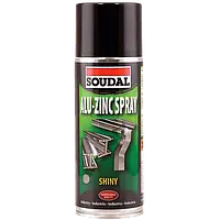 Сервисный антикоррозийный аэрозоль Soudal Alu-Zinc Spray (глянцевый)