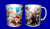 Кружка аниме / чашка с персонажами аниме Геншин Импакт №2