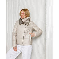 Жіноча якісна весняна світла коротка куртка