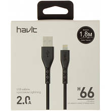 Кабель USB - iPhone5 Havit H-66 1.0м чорний
