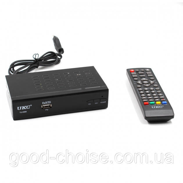 Тюнер з екраном і підтримкою wifi адаптера DVB-T2 0968 METAL / Тюнер з пультом, фото 1