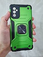 Протиударний чохол для Samsung Galaxy M52 салатовий матовий бампер із кільцем підставкою
