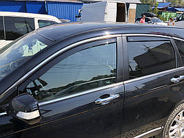 Дефлектори вікон (вітровики) Honda CR-V 2007-2012 4D (вставні, 4 шт.) (HEKO)