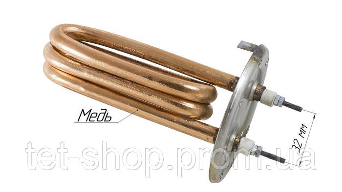 ТЭН для проточного водонагревателя Атмор (1 ТЭН) 3,5 кВт, медный, цена ...
