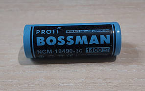 Акумулятор Bossman-Profi 18500 Li-ion 3,7 V 1400mAh (NCM18500-3C)