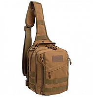 Рюкзак тактичний (Сумка-слінг) з однією лямкою SILVER KNIGHT ABC YQS-14 хакі