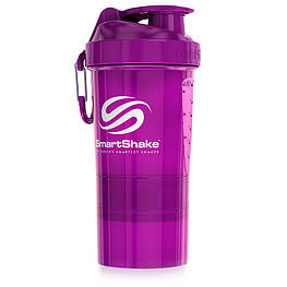 Шейкер SmartShake 600 мл + 2 контейнера Фіолетовий