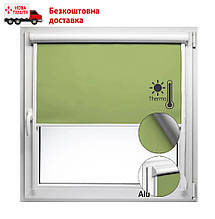 Термо ролети блэкаут Tanova 205 Арджент Зелена | Ролети на вікна з коробом