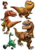 Вафельная/сахарная картинка Динозавры