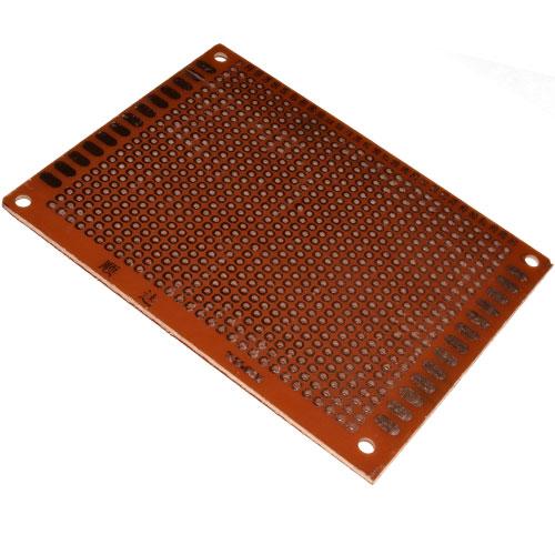 Макетна плата 70x90 мм одностороння гетинакс 94HB 1,2 мм
