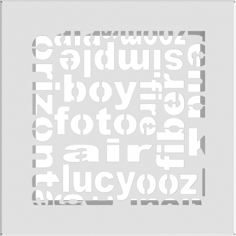 Решітка ABC біла 17x17