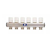 Коллектор Itap 1x3/4 на 7 выходов с отсечными клапанами под электротермоприводы с ручками (9370010007034)