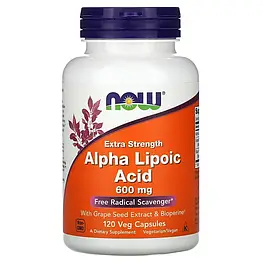 Alpha Lipoic Acid 600 мг Now Foods 120 капсул