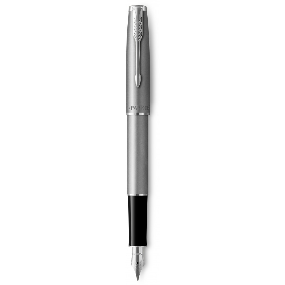 Ручка Parker чорнильна SONNET 17 Essentials Stainless Steel CT FP F (83811)