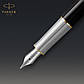 Ручка Parker чорнильна SONNET 17 Metal & Black Lacquer GT FP18 F (68111), фото 7