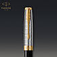 Ручка Parker чорнильна SONNET 17 Metal & Black Lacquer GT FP18 F (68111), фото 6