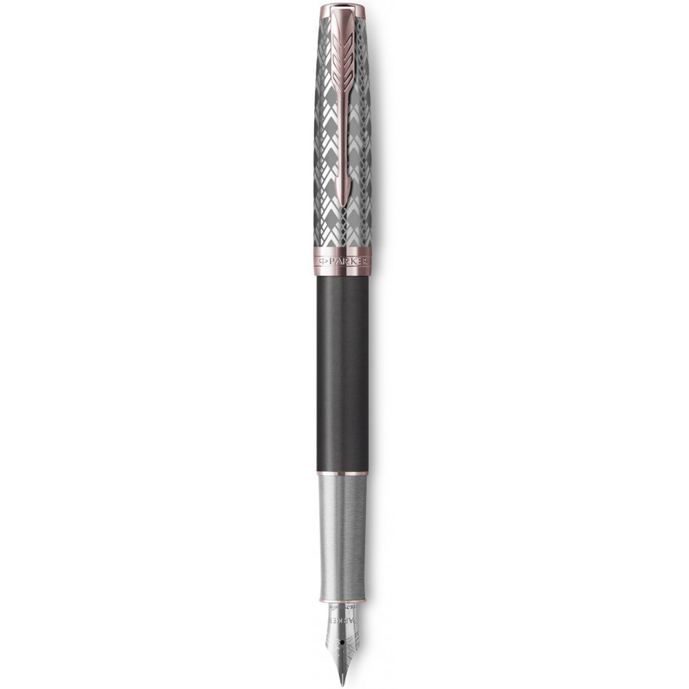 Ручка Parker чорнильна SONNET 17 Metal & Grey Lacquer PGT FP18 F (68211)