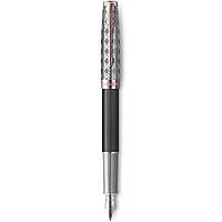 Ручка Parker чернильная SONNET 17 Metal & Grey Lacquer PGT FP18 F (68211)