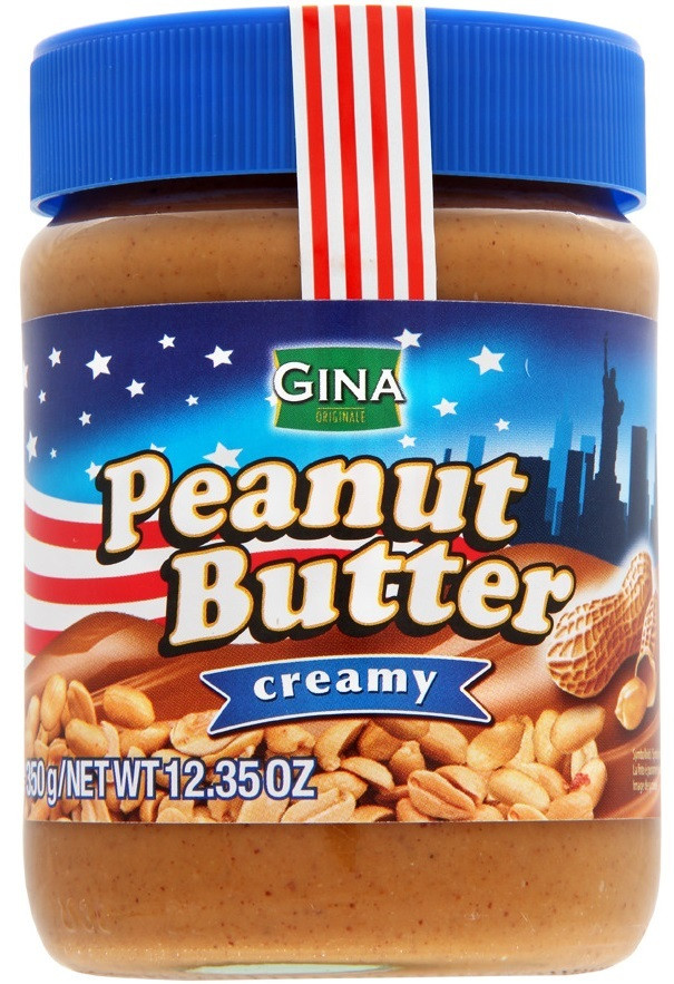 Арахісова паста Gina Peanut Butter Creamy Кремі, 350г, 12шт/ящ