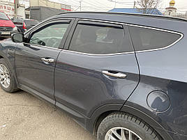 Дефлектори вікон (вітровики) HYUNDAI SANTA FE - 5d 2012r.→(HEKO)