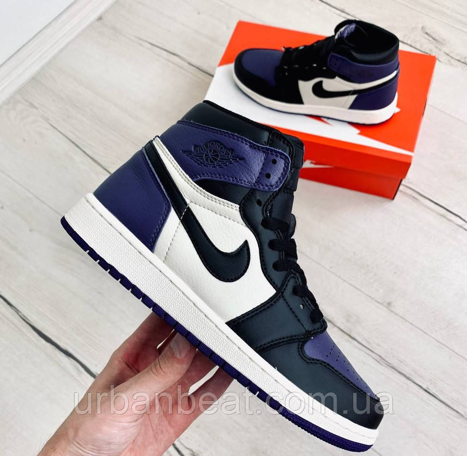 Чоловічі кросівки Air Jordan Retro 1 High « Court Purplefile », фото 1
