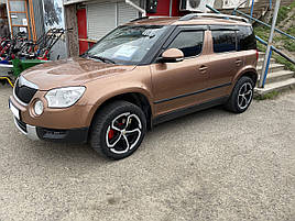 Дефлектори вікон (вітровики) Skoda Yeti 2009 4шт(Hic)