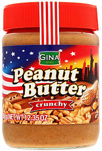 Арахісова паста Gina Peanut Butter Crunch Кранчі, 350г, 12шт/ящ