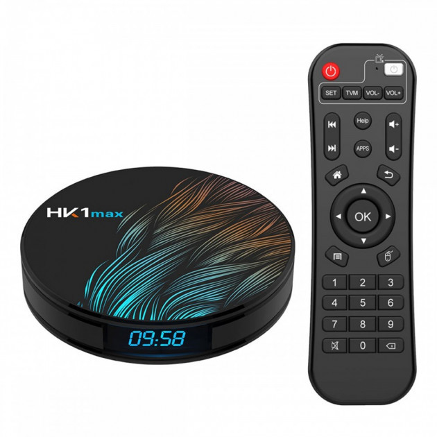 Цифровая приставка HK1 MAX 4GB/64GB Android 9.0, TV Box приставка, Медиаплеер - фото 2 - id-p1598938787