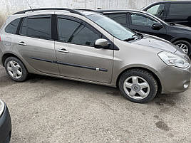 Дефлектори вікон (вітровики) Renault Clio 2005+ 5d hb (вставні, 4 шт.) (HEKO)