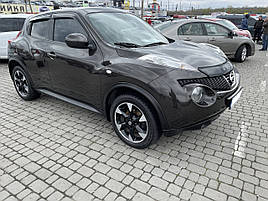 Дефлектори вікон (вітровики) клею / накладні Nissan Juke 2010+ 4шт (ANV)