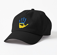 Кепка Унісекс з патріотичним принтом Рука Прапор України, карта України