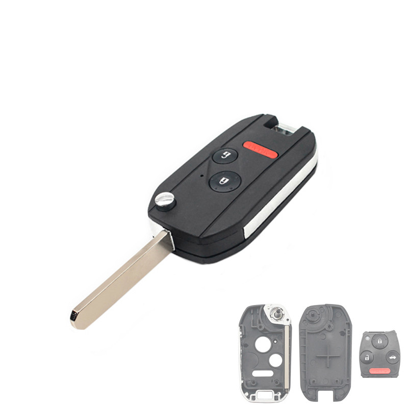 Викидний ключ, корпус під чіп, 3кн Panic DKT0269, Honda, HON66