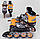 Дитячі ролики 6202-S Best Roller/розмір 30-33, роликові ковзани для дівчинки на 4 колесах розсувні, фото 3