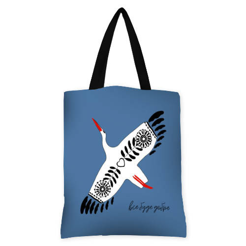 Сумка жіноча тканинна Original Все буде добре 40x45 см (SV_22U004_BL), фото 1