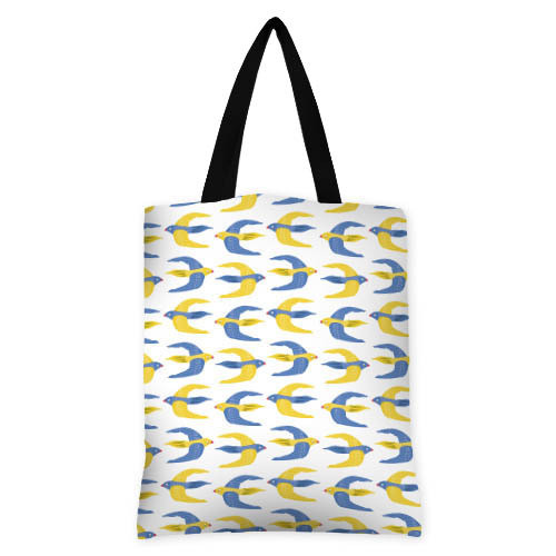 Сумка жіноча тканинна Original Птахи свободи 40x45 см (SV_22U007_BL), фото 1