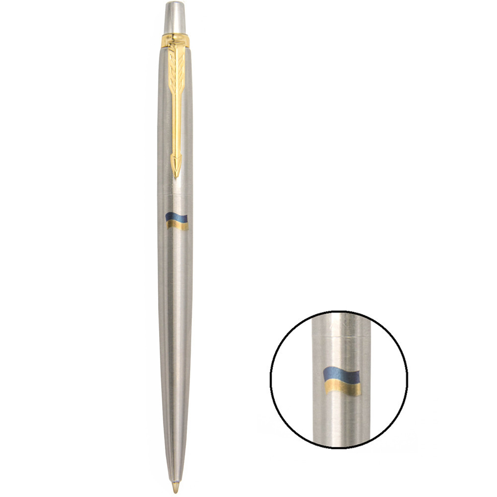 Ручка Parker кулькова JOTTER 17 SS GT BP Прапор України (16032_T008c)