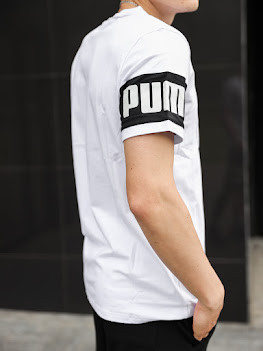 Чоловіча біла футболка PUMA бавовна, фото 1